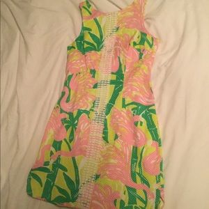 Lily Pulitzer flamingo sheath dress Size 4